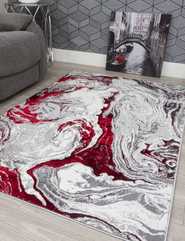80x150 RED BOUTIQUE VIVID RUG - Image 4
