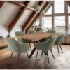 HUGO MINT GREEN DINING CHAIR w/ BLACK LEGS - Image 5