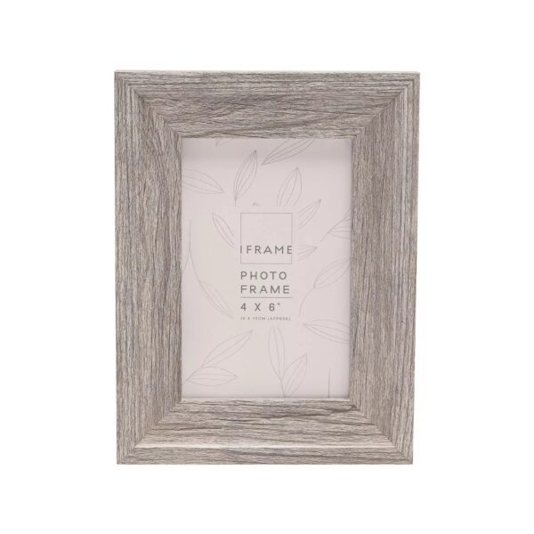 4x6 iFRAME MID GREY WOOD EFFECT P/FRAME