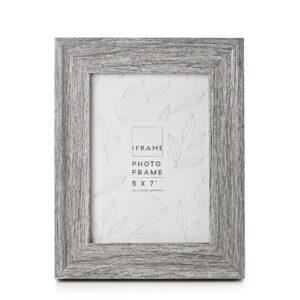 5x7 iFRAME MID GREY WOOD EFFECT P/FRAME