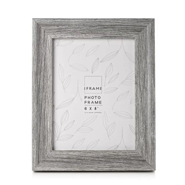 6x8 iFRAME MID GREY WOOD EFFECT P/FRAME