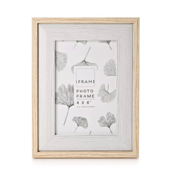 4x6 IFRAME WOOD & GREY TWO TONE P/FRAME
