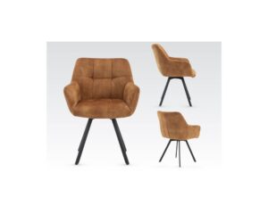 JADE SWIVEL DINING CHAIR - RUST