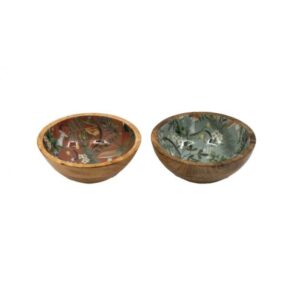 17.5cm MUSHROOM ENAMEL BOWL
