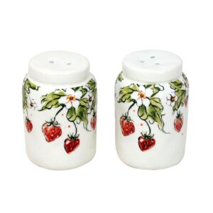 STRAWBERRY PRINT CRUET SET