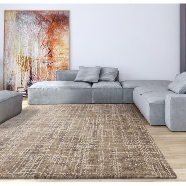 120x170 KUZA BEIGE ABSTRACT RUG - Image 4