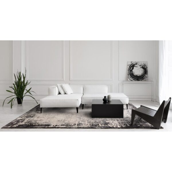 120x170 KUZA GREY BORDER RUG - Image 4