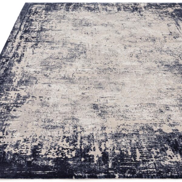 120x170 KUZA NAVY BORDER RUG - Image 2