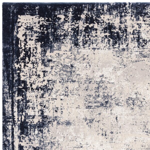 120x170 KUZA NAVY BORDER RUG - Image 3