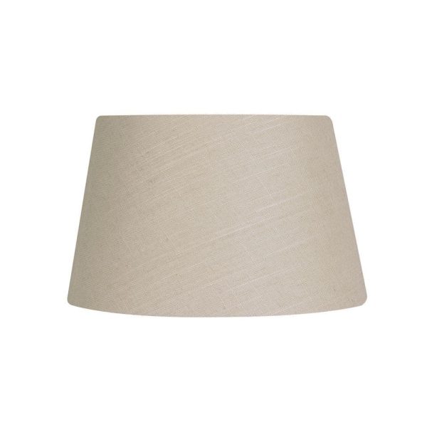 12in CALICO LINEN COTTON DRUM SHADE