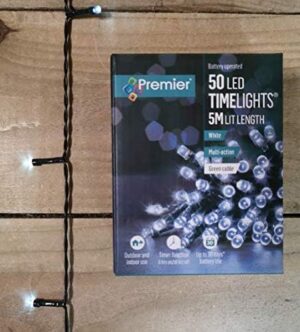 50 M-A B/O WHITE LED TIMER LIGHTS