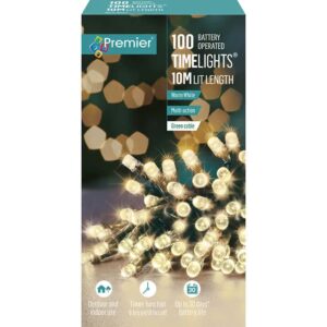 100 M-A B/O WARM WHITE LED TIMER LIGHTS