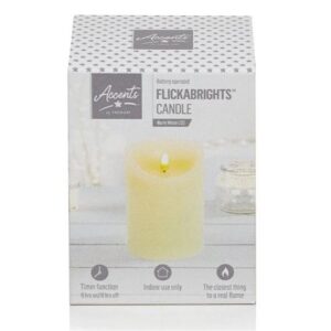 13CM CREAM FLICKABRIGHT CANDLE