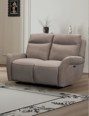 KILLKEE 2 SEATER E/RECLINING SOFA - OYSTER