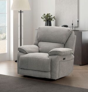 SEYMOUR E/RECLINING ARMCHAIR - LT GREY
