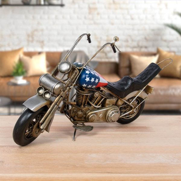 BLUE METAL MOTORBIKE