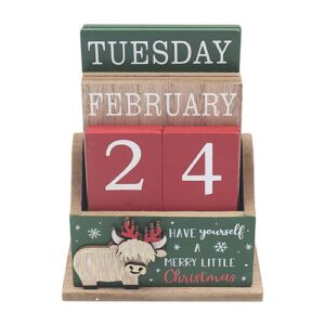 XMAS HIGHLAND COW CALENDAR