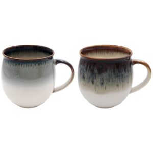SET 2 REACTIVE GLAZE MUGS 2ASST