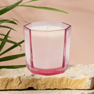 130g PINK CANDLE ROSE & BERGAMOT