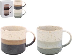 REACTIVE GLAZE STACK MUGS SET2