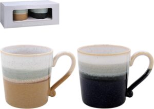 SET 2 REACTIVE GLAZE MUGS