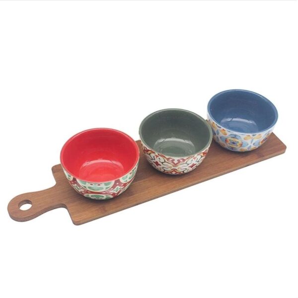 TUSCANY BOWLS ON BASE SET 3