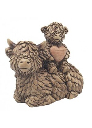 HUGHIE HIGHLAND COW PAIR