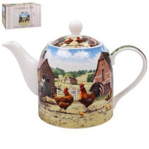COCKEREL & HEN TEA POT