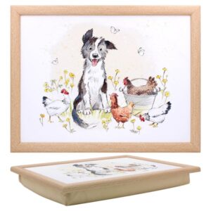 COLLIE & HENS LAPTRAY