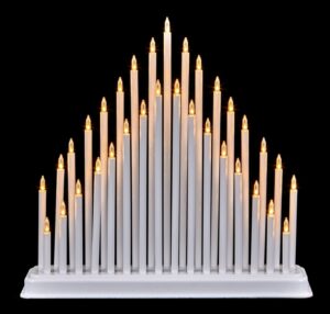24cm 33 LIGHT WHITE CANDLEBRIDGE
