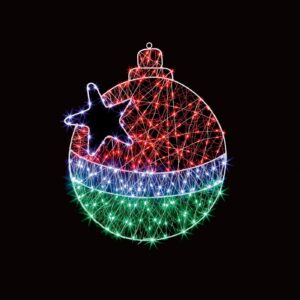50cm MICROBRIGHT BAUBLE & STAR MOTIF