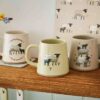 HIGHLAND SHEEP CONICAL MUG SAGE - Image 3