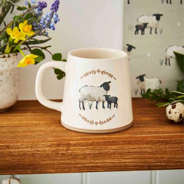 HIGHLAND SHEEP CONICAL MUG CREAM - Image 2