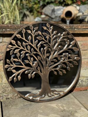 64cm BRONZE TREE OF LIFE MIRROR