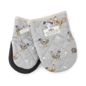 SET 2 HEN HOUSE LANE OVEN MITTS