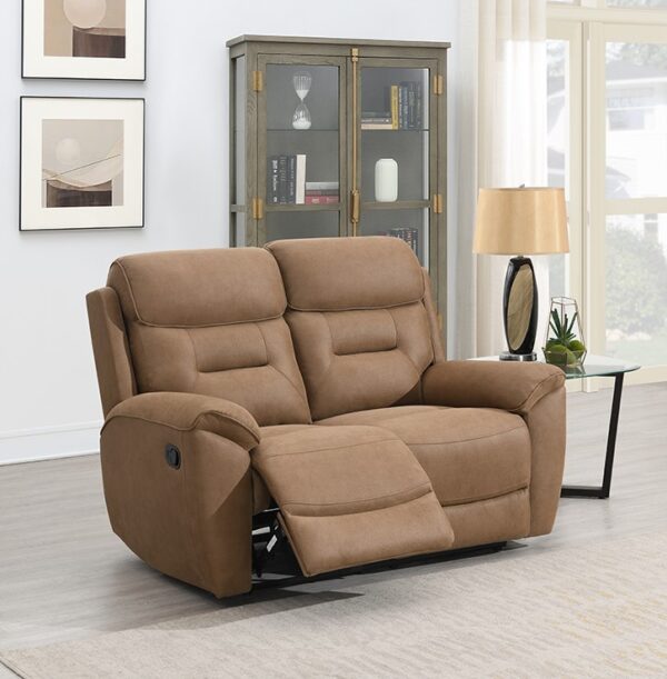 CANTERBURY 2 SEATER SOFA M/RECLINING - SAND