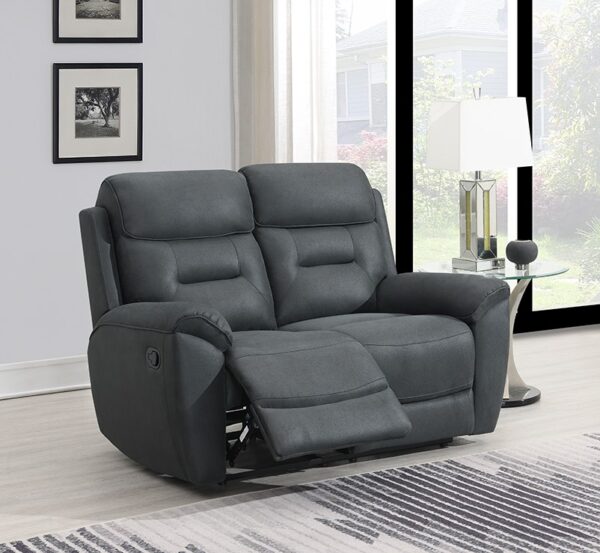 CANTERBURY 2 SEATER SOFA M/RECLINING - SLATE