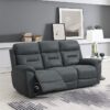 CANTERBURY 3 SEATER SOFA M/RECLINING - SLATE