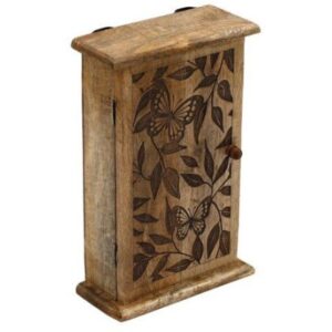 28x18 BUTTERFLY CARVED KEY BOX