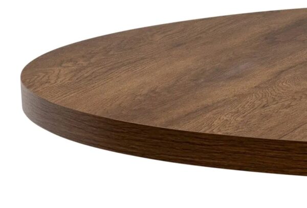 PANAMA 1.1m ROUND DINING TABLE - DARK OAK - Image 2