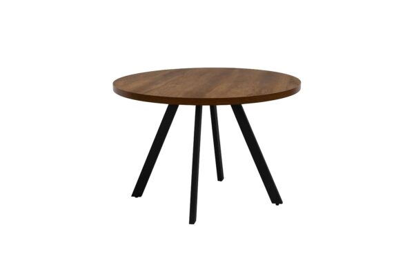 PANAMA 1.1m ROUND DINING TABLE - DARK OAK