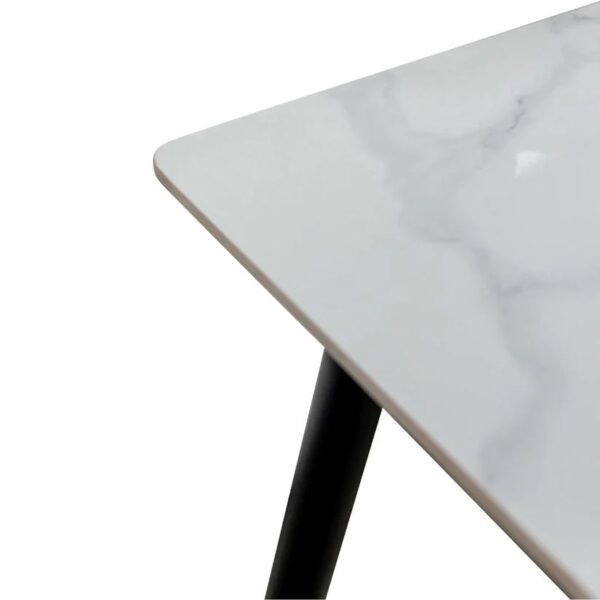 RIGA WHITE 1.3m DINING TABLE - Image 2