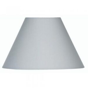 12in SOFT GREY COTTON COOLIE SHADE