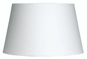12in WHITE COTTON DRUM SHADE