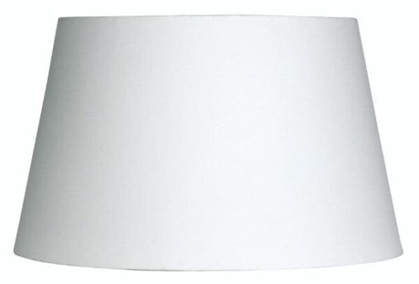 12in WHITE COTTON DRUM SHADE
