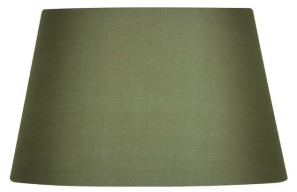 14in SAGE GREEN COTTON DRUM SHADE