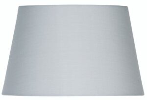 12in SOFT GREY COTTON DRUM SHADE