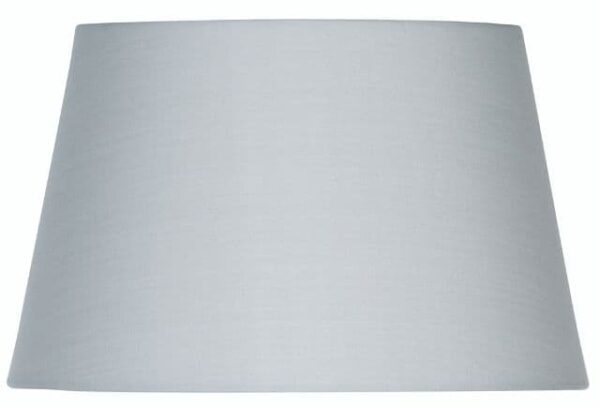 12in SOFT GREY COTTON DRUM SHADE
