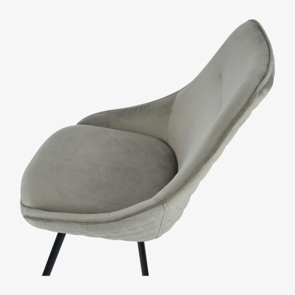 OLLIE MINK / BEIGE SWIVEL DINING CHAIR - Image 3
