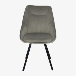 OLLIE MINK / BEIGE SWIVEL DINING CHAIR